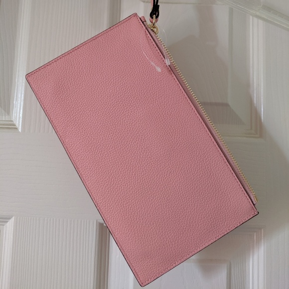 Michael Kors Large Zip Clutch Wristlet Genuine Lea - Picture 2 of 6